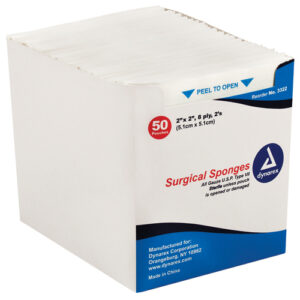 Gauze Sponges Sterile- 2's 4"X 4"-12ply (25-2's per tray)