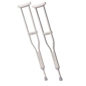 Push Button Alum Adj Crutch-pr Youth Patient Height 4'6-5'2