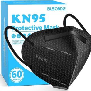 KN95 Mask Particulate Black Respirator Disposable, BX/60