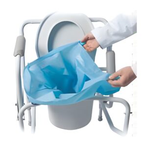 Commode Pail Liners w/Gel Bx/10 Quick Clean