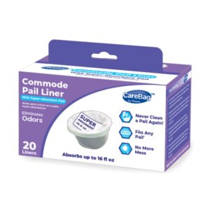 Carebag Commode Pail Liners (20-1/2x15-3/4") 16 oz. Bx/20