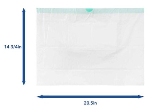 Carebag Commode Pail Liners (20-1/2x15-3/4") 16 oz. Bx/20 - Image 5