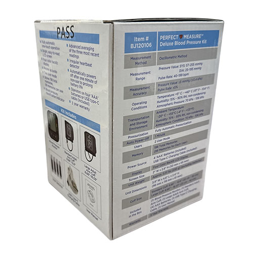 Deluxe Perfect Measure Blood Pressure Kit w/2 Cuffs - Image 8