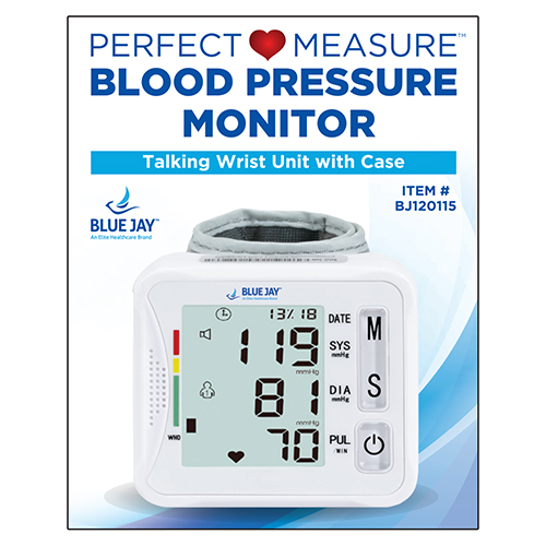 Wrist Blood Pressure Unit with Case, Blue Jay Brand - Image 4