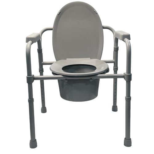 Convenient Commode Folding Steel Commode - Elongated Cs/3 - Image 2
