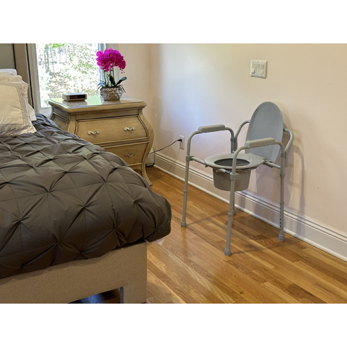 Convenient Commode Folding Steel Commode - Elongated Cs/3 - Image 6