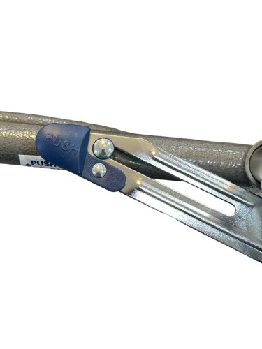 WALK WITH ME Folding Aluminum 2 Button Walker w/5"Wheels Cs4 - Image 5