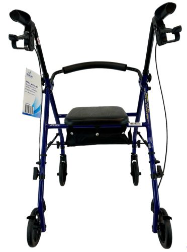 ROLL WITH ME Steel Rollator w/6" Wheels, K/D, Blue, Case/2 - Image 5