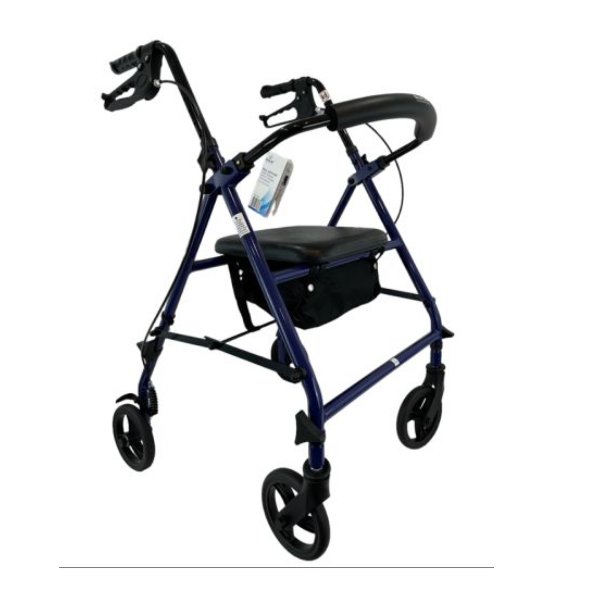 ROLL WITH ME Steel Rollator w/6" Wheels, K/D, Blue, Case/2