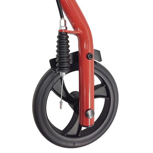 ROLL WITH ME Steel Rollator w/6" Wheels, K/D, Red, Case/2 - Image 5