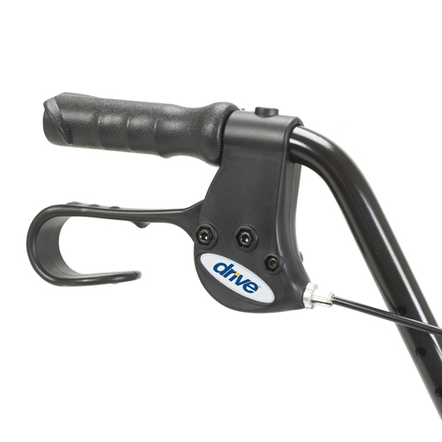 Rollator, Aluminum w/Fold-Up & Remov Back, Padded Seat Blue - Image 5