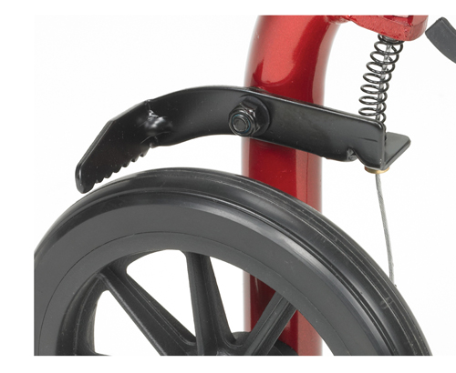 Rollator, Aluminum w/Fold-Up & Remov Back, Padded Seat Blue - Image 6