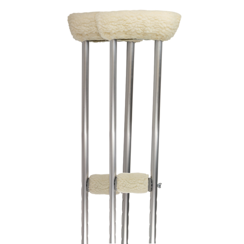 Soft n' Plush Comfort Crutch Fleece Covers Set - Image 2