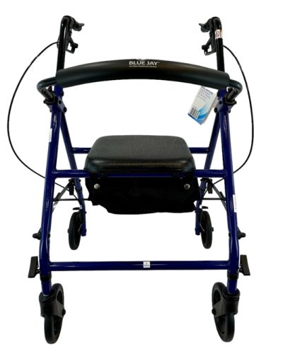 ROLL WITH ME Steel Rollator w/6" Wheels, K/D, Blue, Case/2 - Image 3