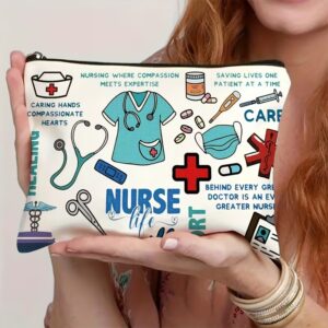 1pc Nurse-Themed Makeup Bag for Special Nursing Occasions